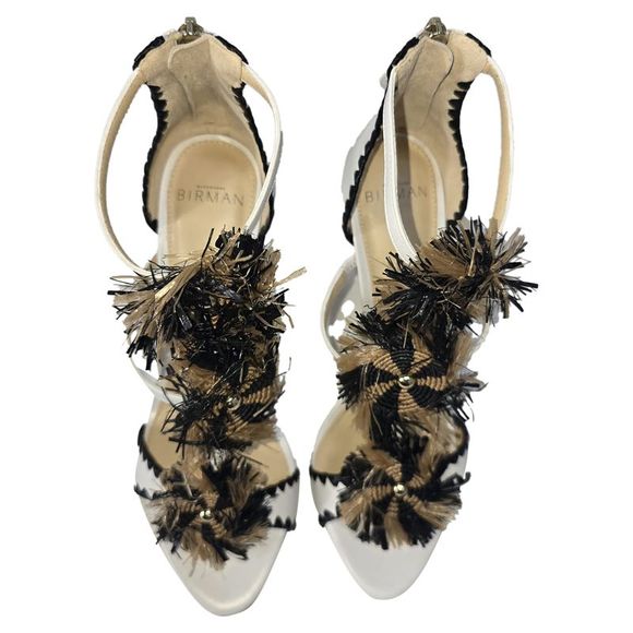 Alexandre Birman Tornado Sandals in White Leather